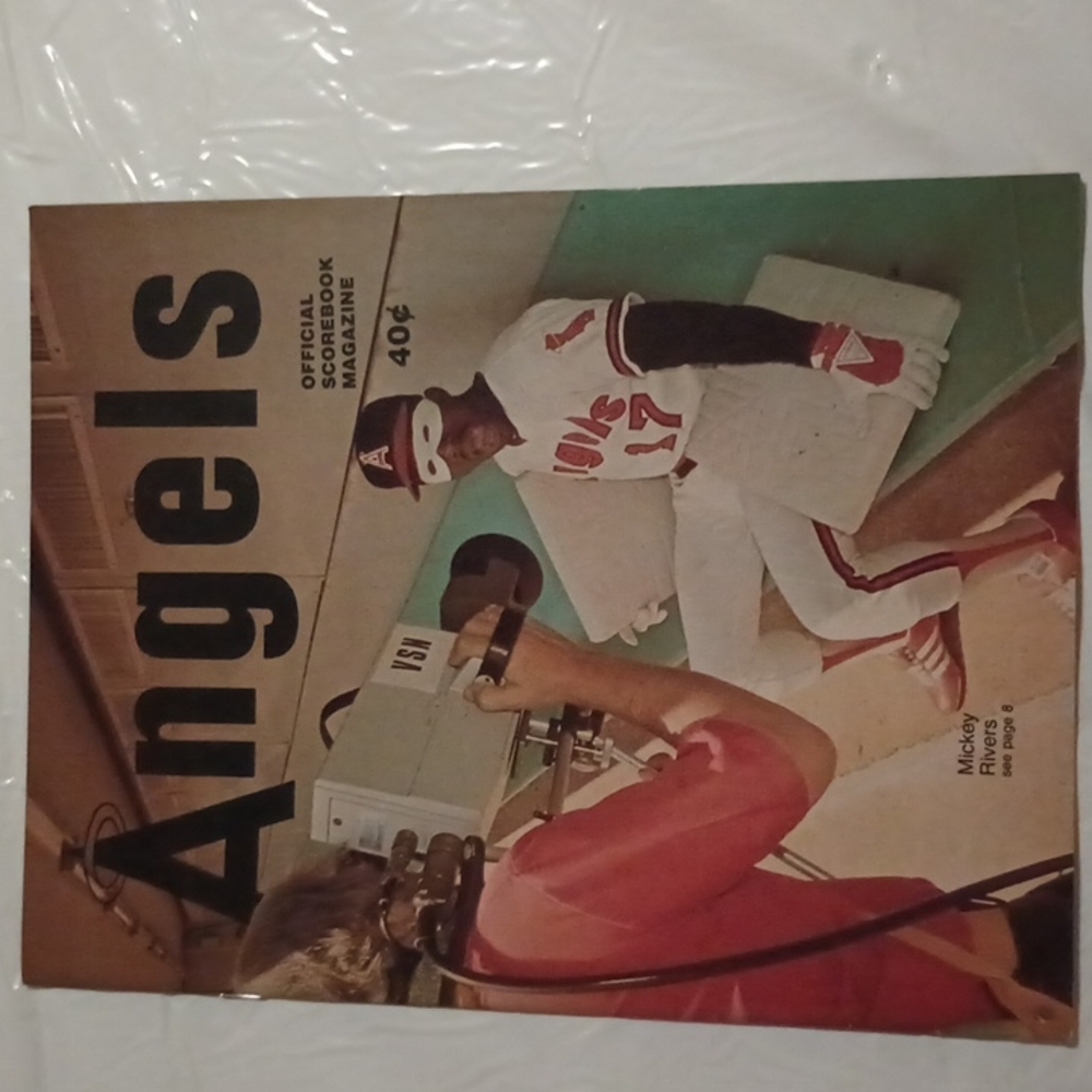 Vintage 1975 Angels Official Scorebook
